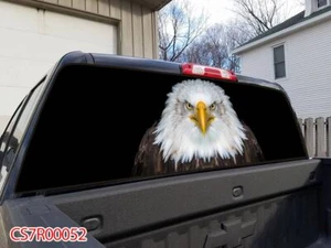 Camioneta pickup perforada Eagle SUV ventana trasera gráficos calcomanía envoltura tinte #52 - Imagen 1 de 5