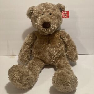Gotta Gotta Gund Brown Bear With Bow And Tags Plush’s Ruffed Animal You 22”