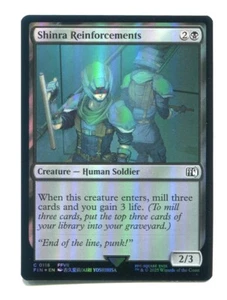 Lámina de refuerzo Shinra, casi nueva, Final Fantasy MTG #118 Magic The Gathering - Imagen 1 de 2