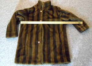Vintage Faux Fur Mink Reversible Coat Women's 1X Mid-Length 1960's - Picture 1 of 7
