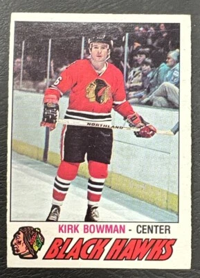 1977-78 O-Pee-Chee OPC Hockey - #309 Kirk Bowman RC - Chicago Blackhawks - Image 1 of 2