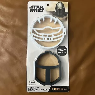 Disney Star Wars Mandalorian Silicone Breakfast Pancake Egg Molds Grogu Mando - Image 1 of 4