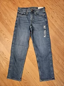 Womens NEW AE American Eagle '90s Straight High Rise Stretch Denim Jeans 8 R - Picture 1 of 3