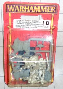 Warhammer Savage Orc Boar Boyz Command Blister Metal Nuevo en Caja (D89-53) - Imagen 1 de 4