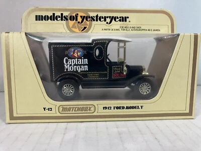 Vintage Matchbox Y12 1912 Ford Model T Captain Morgan Mint in Box - Image 1 of 4