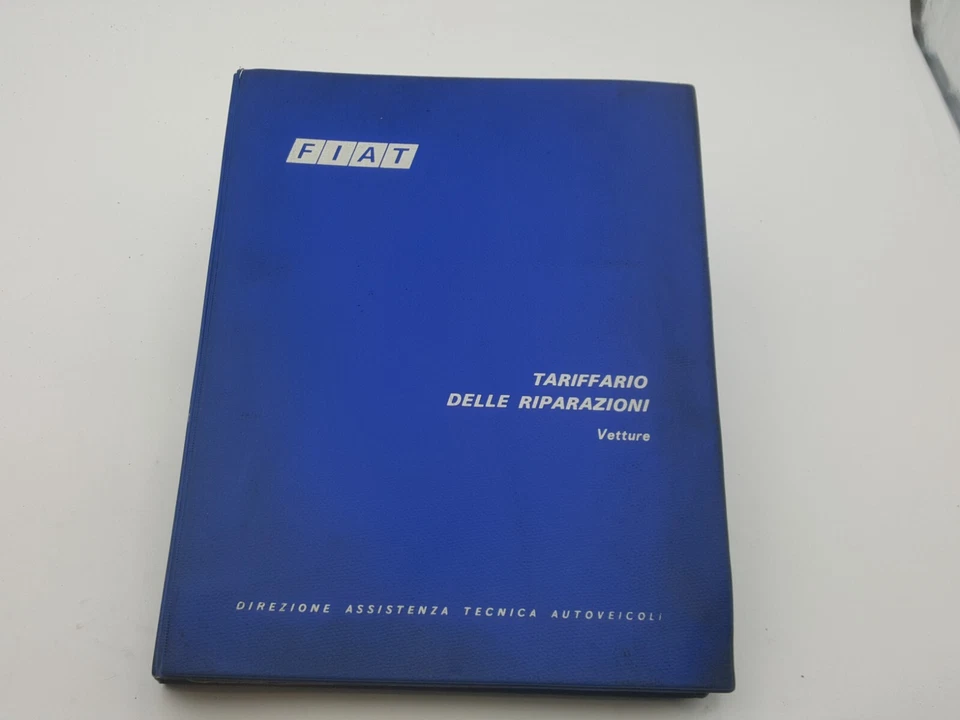 Manuale officina Fiat tariffario riparazioni 500L 850 127 128 Rally Sport d 1972 - Immagine 1 di 4