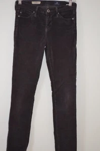 AG Adriano Goldschmied Grayish Taupe Corduroy "The Prima" Jeans Size 25R - Picture 1 of 12