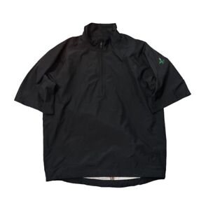 Zero Restriction Tour Series Golf Black Men's Short Sleeve Wind Shirt Sz Medium