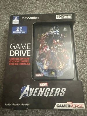 Seagate Game Drive 2TB for PS4 [ Marvel Avengers Assemble Limited Edition ] NEW - Image 1 of 2