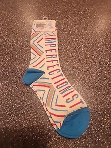 Blue Q Imperfectionist Socks - Women's Crew Size 5-10 - Soft Combed Cotton - Picture 1 of 5