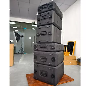 Road/Rack Case 6RU Lockable 10.2in Deep 3-Space Flight Case for DJ Equipment USA - Picture 1 of 28