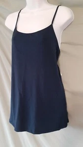 Time & Tru Navy Blue Camisole Top Stretch 2X 42" BUST - Picture 1 of 5