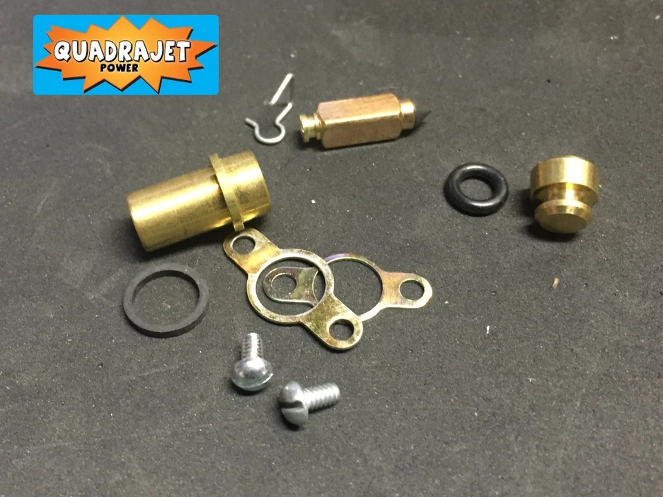 Early Quadrajet Needle and Seat 1966 67  Press In Type With Gasket ORings Qjet - Image 1 of 1