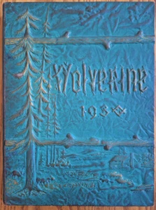 The 1930 Wolverine Michigan State College Yearbook w/ Commencement Program - Imagen 1 de 11