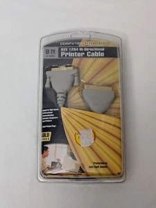 36 Pin Bi-Directional IEEE 1284 Printer Cable Computer PC Lead Adaptor 8 Ft New - Picture 1 of 2
