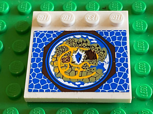 LEGO Chima White Tile 4x4 ref 6179pb080 (sticker) /set 70010 The Lion CHI Temple