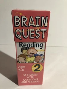 Kids Brain Quest Reading Card Game - Ages 7-8 - 2nd Grade - New Sealed Box - Picture 1 of 4