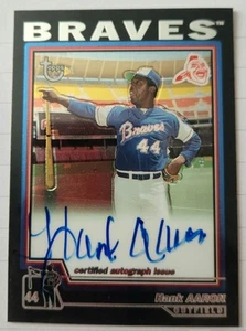 2004 Topps edición exclusiva retirada béisbol-Hank Aaron autógrafo TA-AH - Imagen 1 de 5