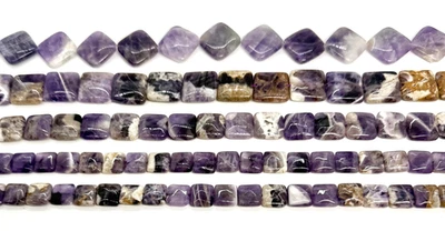 Natural Purple Cape Amethyst SQUARE 12 mm 16 mm 20 mm 15.5 in. Strands - Image 1 of 3
