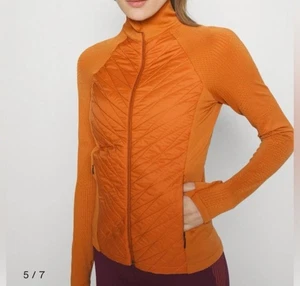 Athleta Flurry Force PrimaLoft Insulated Jacket Women’s Small Orange Foliage - Picture 1 of 10
