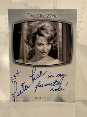 2019 Twilight Zone Ruta Lee AI-12 Serling Edition Inscription Autograph Signed - Image 1 of 4