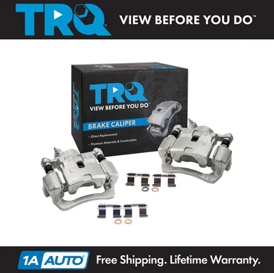 TRQ Rear Brake Caliper with Bracket & Hardware Pair for Impreza Forester WRX - Image 1 of 4