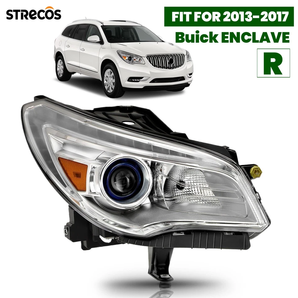 HID/Xenon Headlight For 2013-2017 Buick Enclave w/o Auto Adjust Right Side - Изображение 1 из 4