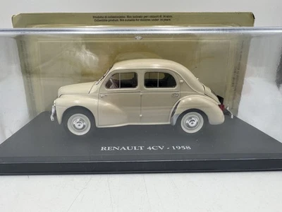 DIE CAST 1/24 " RENAULT 4CV - 1958 " AUTO VINTAGE 1/24 - Immagine 1 di 3