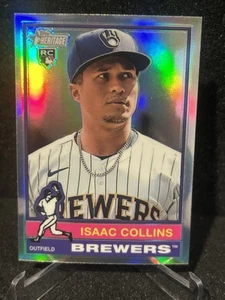 2025 Topps Heritage - #78 Isaac Collins RC Chrome - Picture 1 of 2