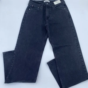 Abercrombie Fitch Jeans Damen 26 lang schwarz The 90's Baggy Low Rise NEU - Bild 1 von 10