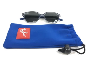 Ray-Ban Kids Sunglasses RJ9093S 7110/87 Transparent Blue Frames Dark Gray Lenses - Picture 1 of 14