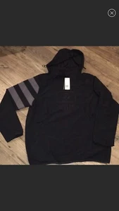 Adidas Mens USA Volleyball All Weather Jacket DY2410 Black Hoodie Size LARGE - Picture 1 of 4