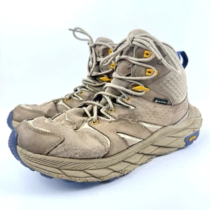 Hoka Boots Mens 8 D Anacapa Mid GTX Brown Hiking Trail Running Gore Tex Vibram - Picture 1 of 14
