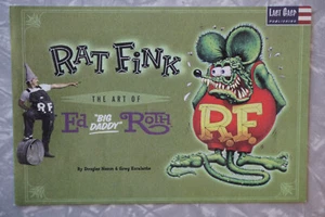 Rat Fink Raro Big Daddy Ed Roth Último Suspiro Lote de Tarjetas Postales X2 ¡EXCELENTE! - Imagen 1 de 6