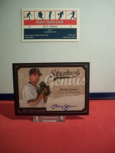 2007 UD Masterpieces Stroke of Genius Signatures #SO Jeremy Sowers - Picture 1 of 1
