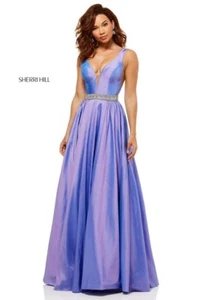 Sherri Hill 52414 Lilac Pageant Gala Gown Dress sz 6 - Picture 1 of 3
