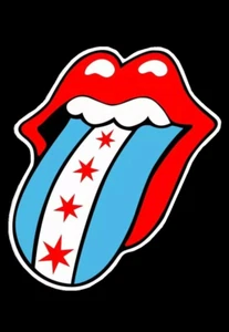 THE ROLLING STONES LOGO - REFRIGERATOR PHOTO MAGNET - Picture 1 of 1