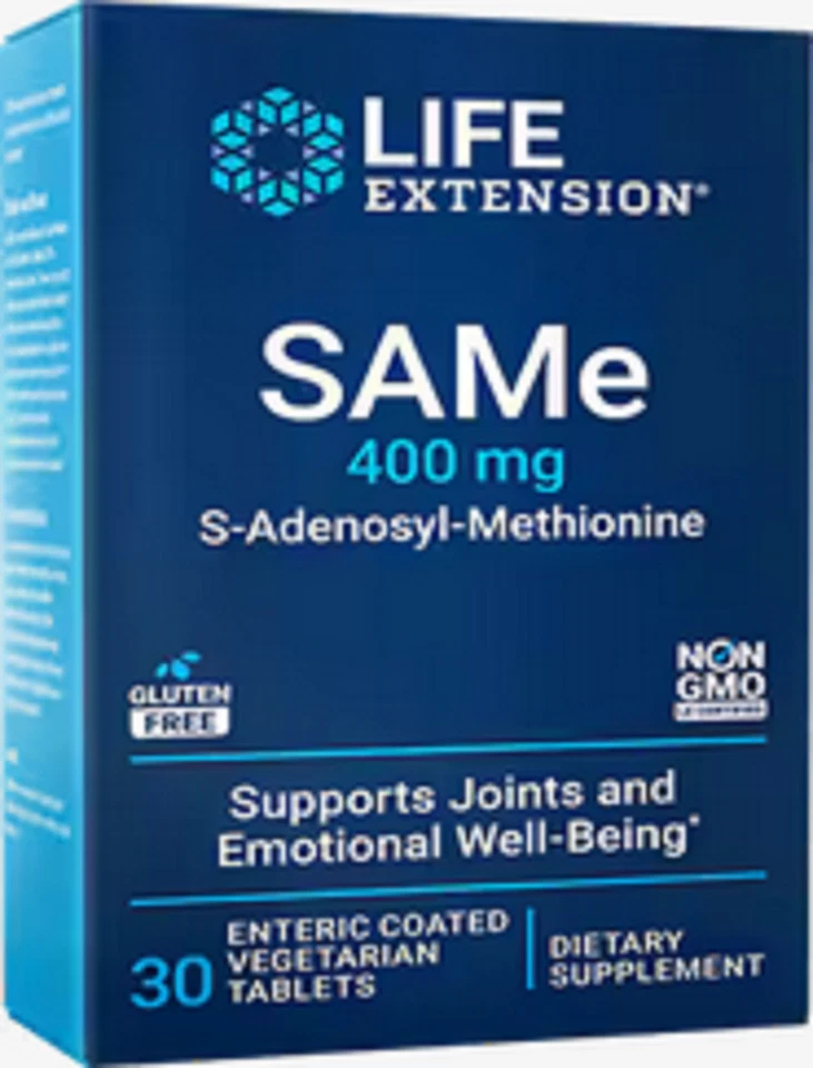 Life Extension SAMe 400 MG 30 TABLETS BLISTER PACK 2176 - Image 1 of 1