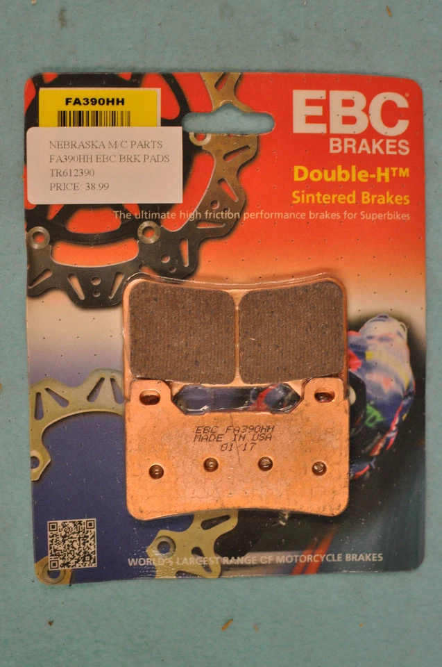 NUEVO EBC FA390HH Pastillas de freno sinterizadas Doble-H, Honda Foto 1 de 1