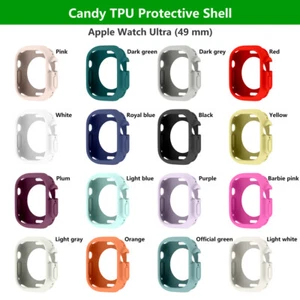 Protective Case Matte TPU Shell For Apple Watch Ultra 49mm Cover Soft Bumper - Zdjęcie 1 z 25