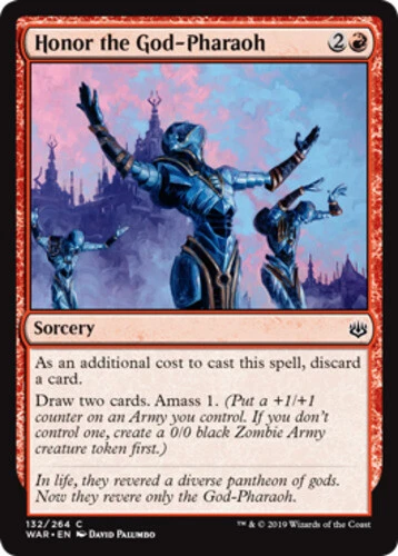 x1 Honor the God-Pharaoh - War Of The Spark - NM - MTG - Image 1 of 1