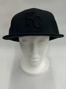 Baseballmütze Kappe New Era Kansas City Royals ALLE schwarz passend 7 3/4 getragen EUC - Bild 1 von 5