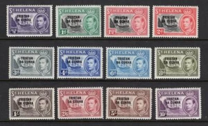 Tristan da Cunha 1952 Complete KGVI Set - OG MNH - SC# 1-12 Cats $122.50 - Picture 1 of 3