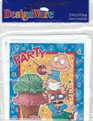 16 BOLSAS DE REGALO DE FIESTA RUGRATS NUEVAS DE COLECCIÓN (2 PAQUETES DE 8) DESIGNWARE AGC Foto 1 de 2