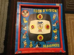 Amsco Walt Disney Toon-A-Vision Toy Mickey Mouse Club TV Toy Game #1002 Downy - Picture 1 of 6
