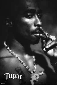 Tupac Posters 2Pac Poster Smoking Joint Blunt Photo 90S Hip Hop Rapper Posters f - Picture 1 of 3