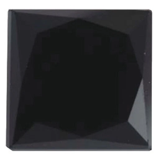 Natural Fine Black Spinel - Square Princess - Madagascar - AAA Grade - Image 1 of 1