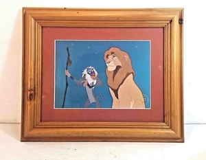 GERAHMT & MATTIERT 2000 DISNEY KÖNIG DER LÖWEN LITHOGRAPHIE 14,75 X 17,75" UNBEDINGT ANSEHEN! - Bild 1 von 3