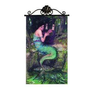 15" x 8.5" Mermaid Lullaby print on Canvas w/metal hanger - Picture 1 of 1
