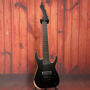 8 String Black Electric Bass Guitar String Thru Body Solid Body Maple Neck - Picture 1 of 9